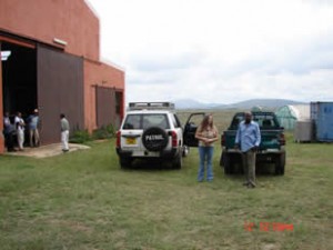Mary Lou arriving at a Young Living production facility in Madagascar