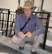 Gary Young inspecting the frankincense resin