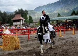 Gary Young jousting