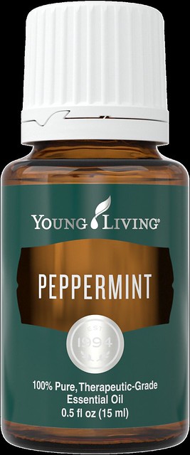 A bottle of Young Living's Peppermint oil