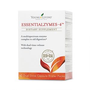 a box of Essentialzymes-4 enzyme supplements