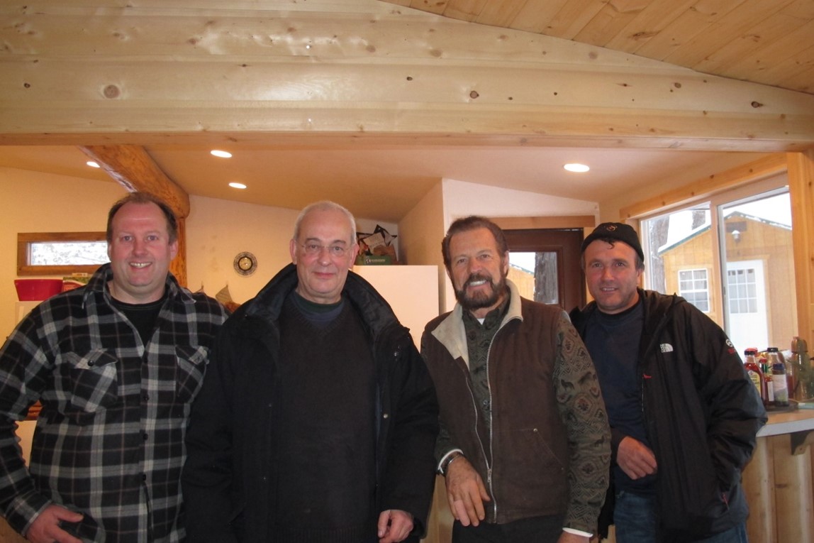 After the historical merger of three major French lavender farms, Gary hosted his partners at St. Maries Idaho. Left to right, Benoît Cassan, Jean-Noël Landel, Gary Young, and Jean-Marie Blanc.