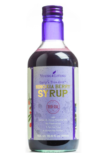 At last! A yummy syrup with berry juices and essential oils.