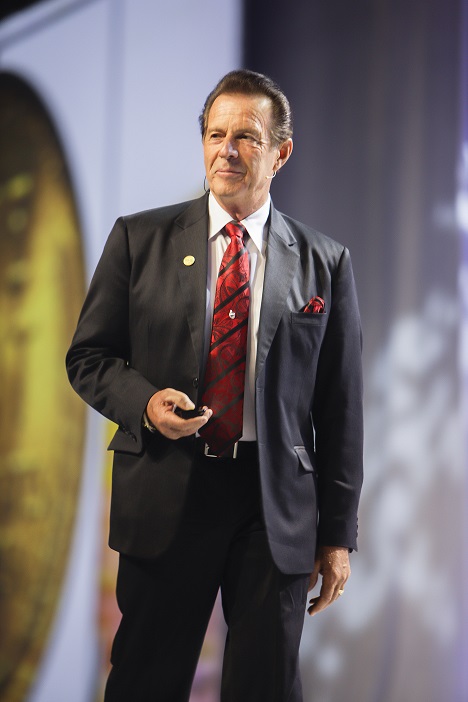 Gary onstage at the 20th Anniversary Grand Convention in June 2014, where he celebrated his dream that was not too big to be lived!