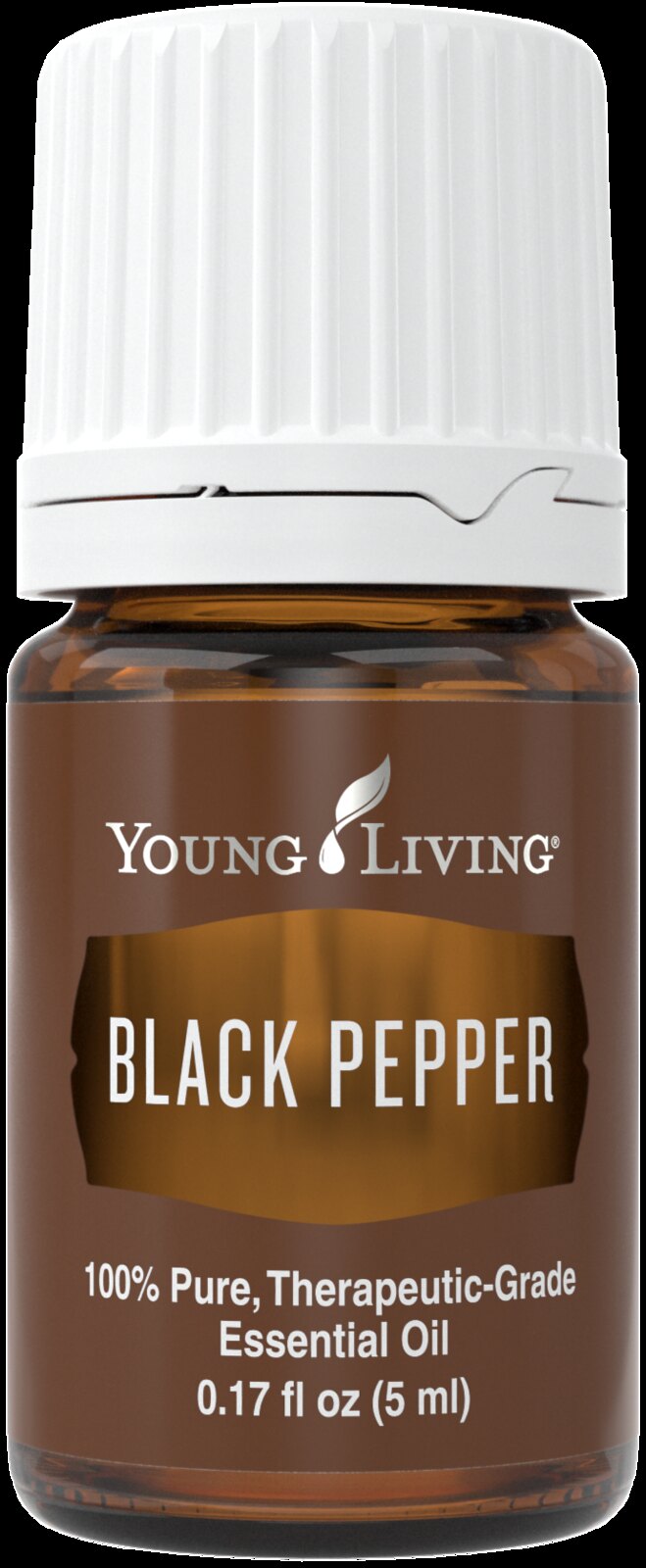 a bottle of Black Pepper 100% pure therapeutic grade essential oil