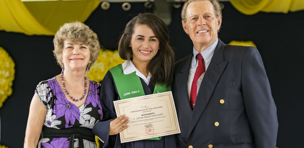 Gary Young and Mary Young at the Young Living Academy in Ecuador