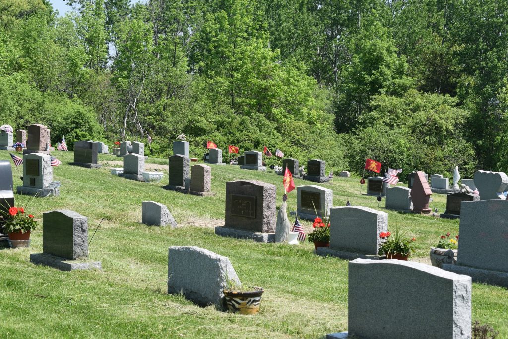 a cemetery