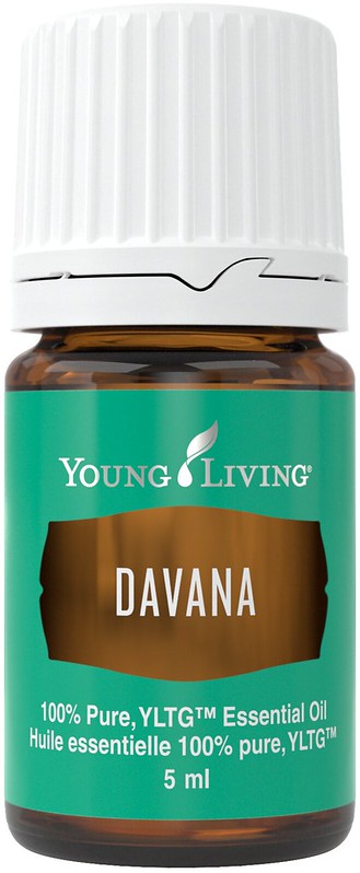 a bottle of Young Living Davana Essential Oil